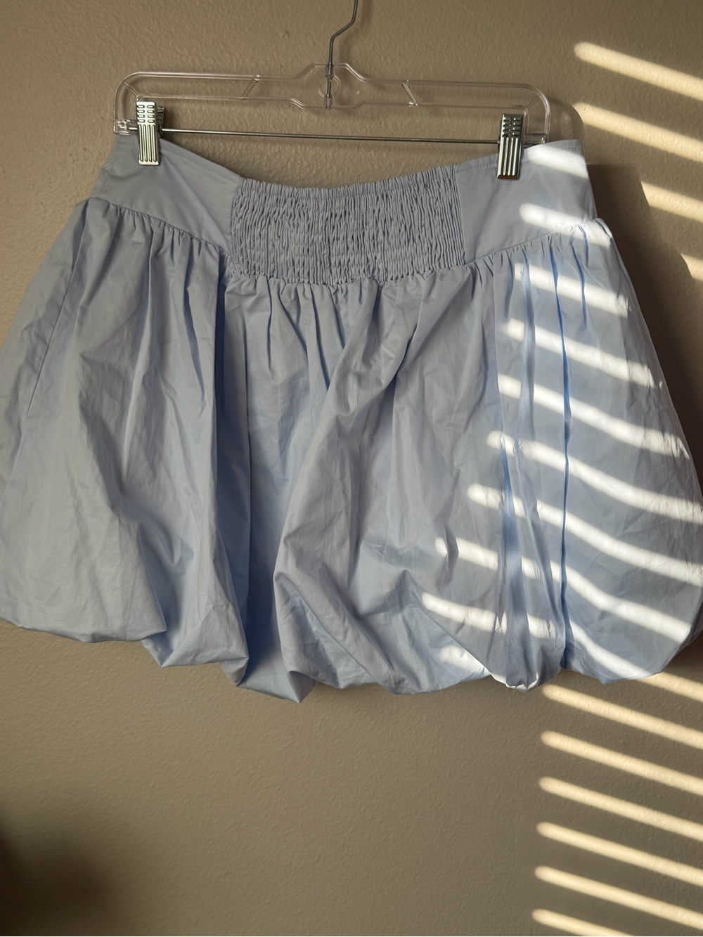 Altar'd State Light Blue Jessica Bubble Mini Skirt With Pockets Women’s XL - Picture 6 of 6